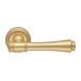 Дверная ручка Extreza 'Piero' (Пьеро) 326 на круглой розетке R01, матовое золото