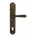 Дверная ручка Venezia 'VIGNOLE' на планке PL02, античная бронза (cyl)