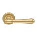 Дверная ручка Extreza 'Piero' (Пьеро) 326 на круглой розетке R03, матовое золото