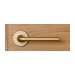 Дверная ручка Fratelli 'LINEA' 7 на круглой розетке, золото крайола
