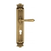 Дверная ручка Venezia 'VIGNOLE' на планке PL97, матовая бронза (cyl)
