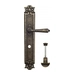Дверная ручка Venezia 'VIGNOLE' на планке PL97, античная бронза (wc)