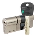 Цилиндровый механизм ключ-ключ Mul-T-Lock (Светофор) Integrator ME 62 mm (26+10+26 / 31x31 ), никель
