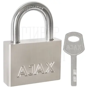 Замок Ajax (Аякс) навесной PD-3050 (PD-30-50) 3 fin key никель