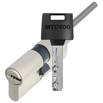 Цилиндровый механизм ключ-длинный шток Mul-T-Lock (Светофор) MTL400 71 mm (35+10+26) никель