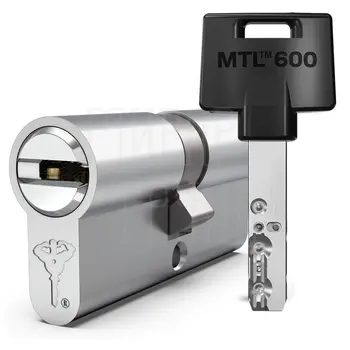 Цилиндровый механизм ключ-ключ Mul-T-Lock (Светофор) MTL600 110 mm (35+10+65) никель + флажок