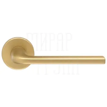 Дверная ручка Extreza Hi-Tech 'TERNI' (Терни) 320 на круглой розетке R16 матовое золото