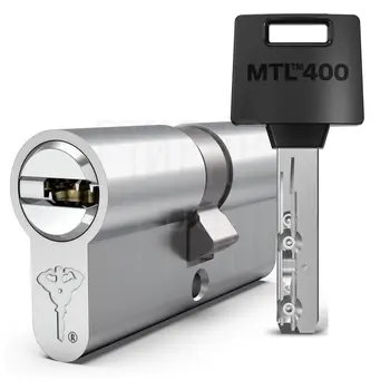 Цилиндровый механизм ключ-ключ Mul-T-Lock (Светофор) MTL400 95 mm (30+10+55) никель + флажок