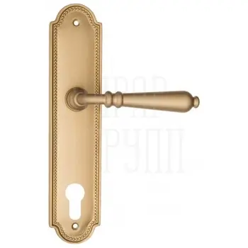 Дверная ручка Fratelli Cattini 'NAPOLI' на планке PL248 матовая латунь (cyl)