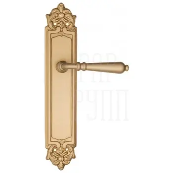 Дверная ручка Fratelli Cattini 'NAPOLI' на планке PL96 матовая латунь