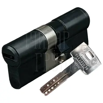 Цилиндровый механизм Abus Vela.2000 MX ключ-ключ 170 mm (80+10+80) матовый черный