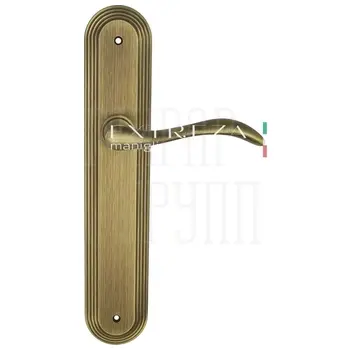Дверная ручка Extreza 'AGATA' (Агата) 310 на планке PL05 матовая бронза (wc)
