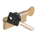 Цилиндровый механизм ключ-вертушка Mul-T-Lock 7x7 81 mm (43+10+28), латунь + шестерня