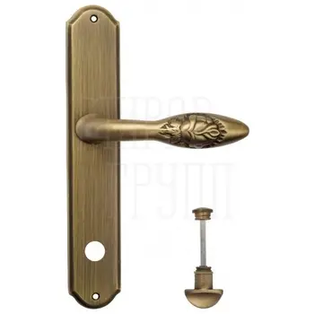 Дверная ручка Venezia 'CASANOVA' на планке PL02 матовая бронза (wc)
