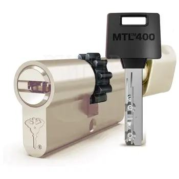 Цилиндровый механизм ключ-вертушка Mul-T-Lock (Светофор) MTL400 115 mm (30+10+75) латунь + шестерня