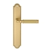 Дверная ручка Extreza 'BENITO' (Бенито) 307 на планке PL03, матовая латунь (key)