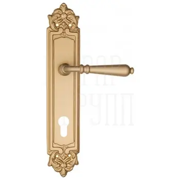 Дверная ручка Fratelli Cattini 'NAPOLI' на планке PL96 матовая латунь (cyl)