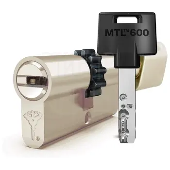Цилиндровый механизм ключ-вертушка Mul-T-Lock (Светофор) MTL600 115 mm (45+10+60) латунь + шестерня