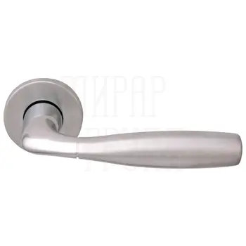Дверная ручка на круглой розетке Forme 280R 'Philip' 2 (50PVC) матовый + полированный хром
