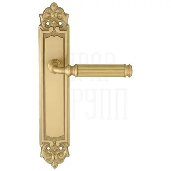 Дверная ручка Extreza 'BENITO' (Бенито) 307 на планке PL02 матовая латунь (wc)