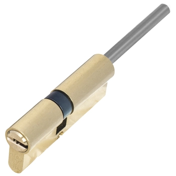 Цилиндровый механизм ключ-длинный шток Mul-T-Lock (Светофор) Integrator 81 mm (45+10+26) латунь + флажок