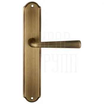Дверная ручка Extreza 'SANDRO' (Сандро) 332 на планке PL01 матовая бронза (key)