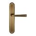 Дверная ручка Extreza 'SANDRO' (Сандро) 332 на планке PL01, матовая бронза (key)