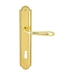 Дверная ручка Extreza 'ALDO' (Альдо) 331 на планке PL03, полированная латунь (key)