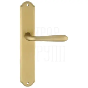 Дверная ручка Extreza 'ALDO' (Альдо) 331 на планке PL01 матовая латунь (pass)