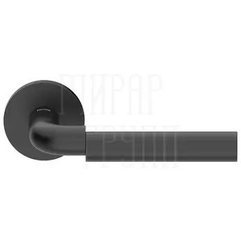 Дверная ручка на круглой розетке Forme 522 'SHINOBI' черный