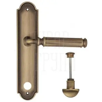 Дверная ручка Fratelli Cattini 'ENCIA' на планке PL248 матовая бронза (wc-2)