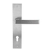 Дверная ручка Extreza Hi-Tech 'ENZO' (Энзо) 117 на планке PL11, матовый хром (cyl)