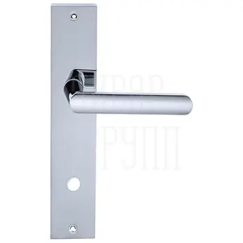 Дверная ручка Extreza Hi-Tech 'AQUA' 113 на планке PL11 полированный хром (wc)