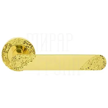 Дверные ручки на розетке Morelli Luxury 'Le Boat Hm' золото