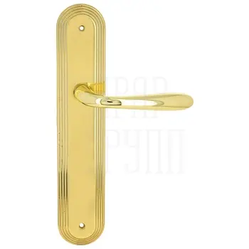 Дверная ручка Extreza 'ALDO' (Альдо) 331 на планке PL05 полированная латунь (pass)