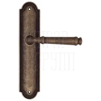 Дверная ручка Fratelli Cattini 'FARFALLA' на планке PL248 античная бронза