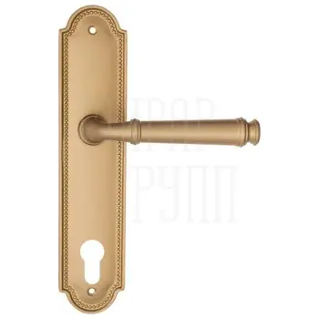 Дверная ручка Fratelli Cattini 'FARFALLA' на планке PL248 матовая латунь (cyl)