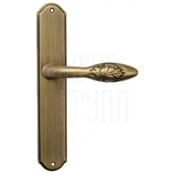 Дверная ручка Venezia 'CASANOVA' на планке PL02 матовая бронза