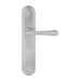 Дверная ручка Extreza 'PIERO' (Пиеро) 326 на планке PL05, матовый хром (key)