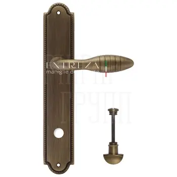 Дверная ручка Extreza 'MIREL' (Мирель) 316 на планке PL03 матовая бронза (wc)