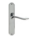 Дверная ручка Extreza 'TOLEDO' (Толедо) 323 на планке PL01, полированный хром (key)