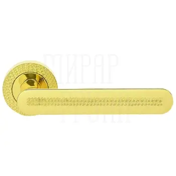 Дверные ручки на розетке Morelli Luxury 'Le Boat Hm' золото + узор