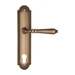 Дверная ручка Fratelli Cattini 'NAPOLI' на планке PL248 , матовая бронза (cyl)