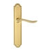 Дверная ручка Extreza 'TOLEDO' (Толедо) 323 на планке PL03, матовая латунь (key)