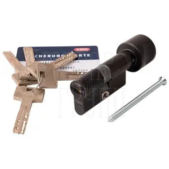 Цилиндровый механизм Abus Bravus.3500 MX MAGNET ключ-вертушка 115 mm (45+10+60) черный матовый