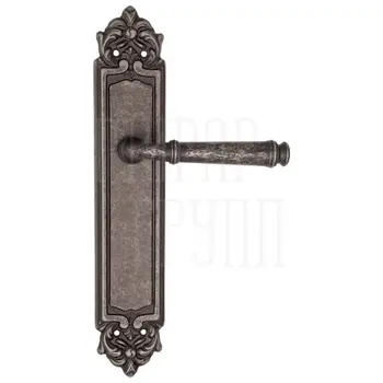 Дверная ручка Fratelli Cattini 'FARFALLA' на планке PL96 античное серебро