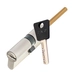 Цилиндровый механизм ключ-длинный шток Mul-T-Lock 7x7 66 mm (30+10+26), никель + флажок