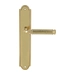 Дверная ручка Extreza 'BENITO' (Бенито) 307 на планке PL03, полированная латунь (key)