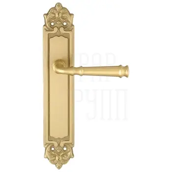 Дверная ручка Extreza 'BONO' (Боно) 328 на планке PL02 матовая латунь (key)