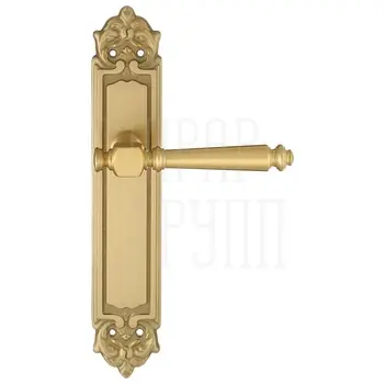 Дверная ручка Extreza 'VERONIKA' (Вероника) 325 на планке PL02 матовая латунь (key)